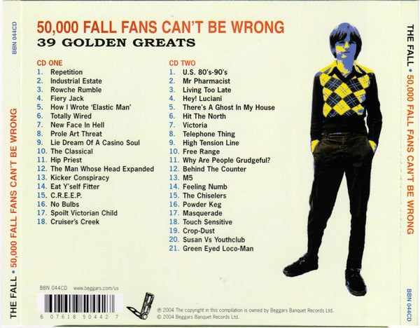 The Fall : 50,000 Fall Fans Can't Be Wrong - 39 Golden Greats (2xCD, Comp)