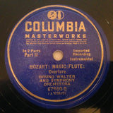 Wolfgang Amadeus Mozart - Bruno Walter And Mozart Festival Orchestra (Paris) : Magic Flute: Overture (Shellac, 12", RP)