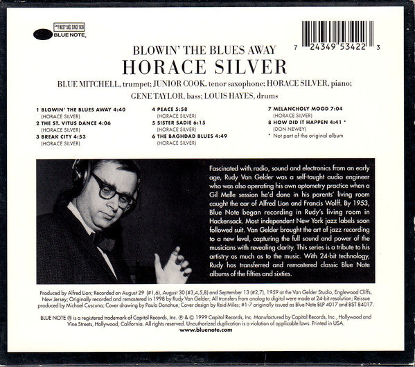 The Horace Silver Quintet & The Horace Silver Trio : Blowin' The Blues Away (CD, Album, RE, RM)