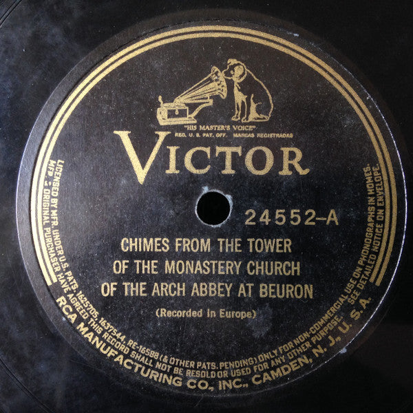 Marek Weber And His Orchester* : Chimes From The Tower Of The Monastery Church Of The Arch Abbey At Beuron / Sleigh Ride In St. Petersburg (Shellac, 10", RP)