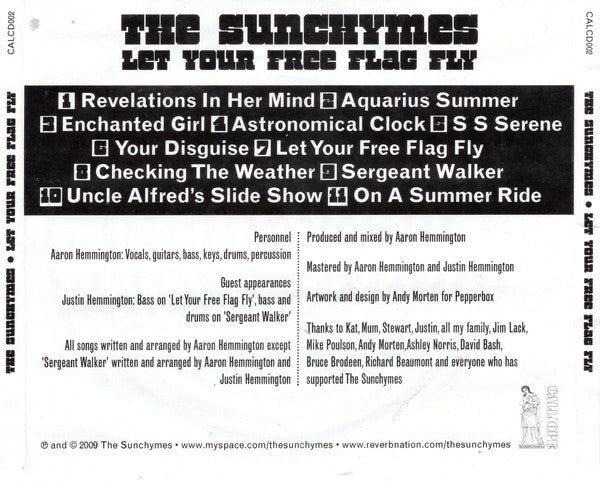 The Sunchymes : Let Your Free Flag Fly (CDr, Album)