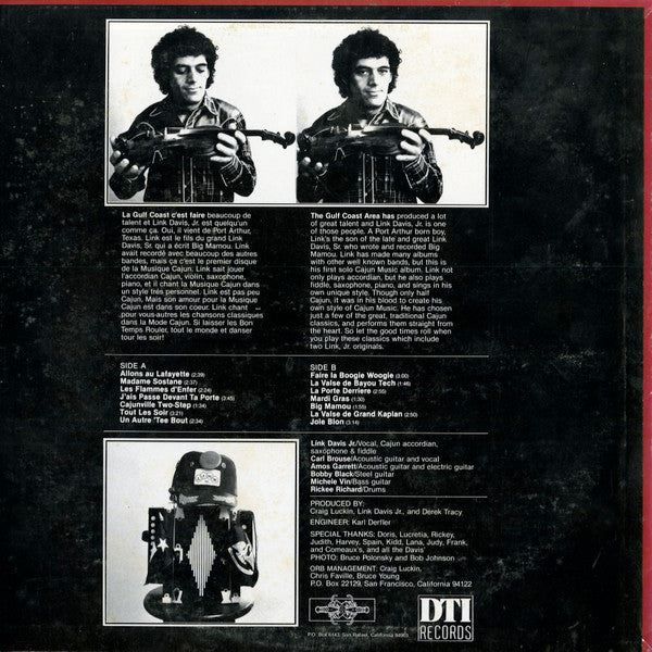 Link Davis, Jr. : Cajunville (LP, Album)