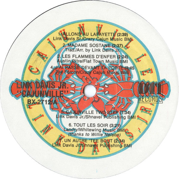 Link Davis, Jr. : Cajunville (LP, Album)