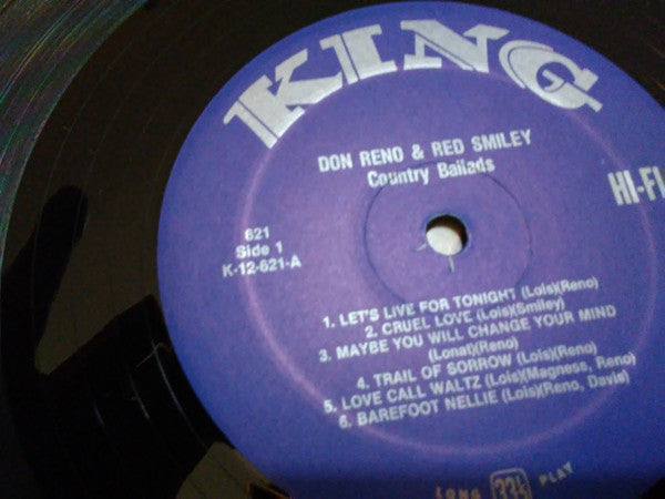 Reno And Smiley : Good Old Country Ballads (LP, Album, Mono, RE)