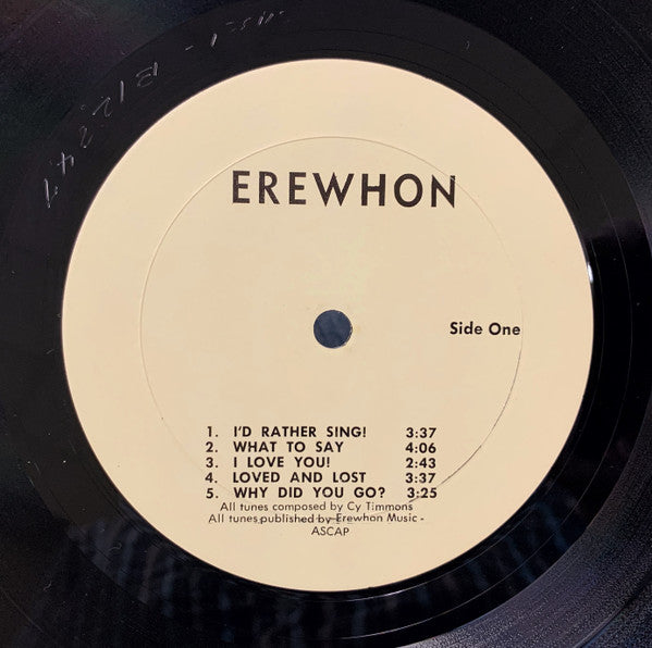 Cy Timmons : Cy Timmons (LP)