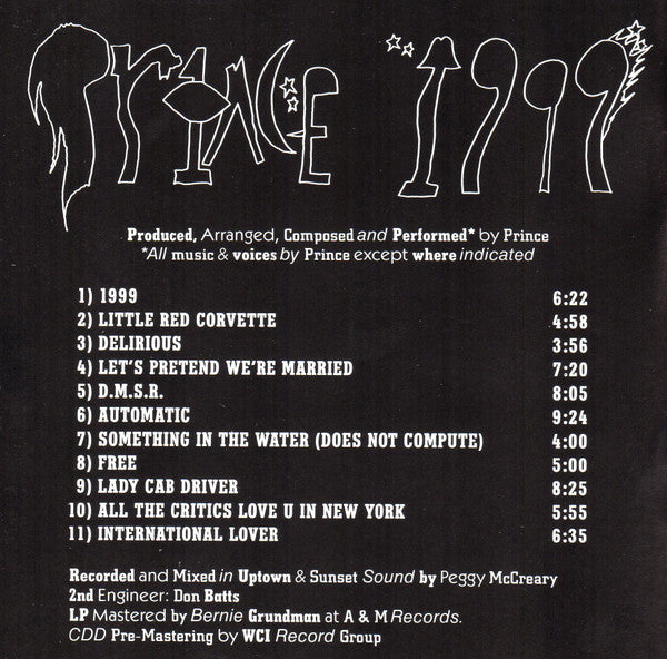 Prince : 1999 (CD, Album, RE, WEA)