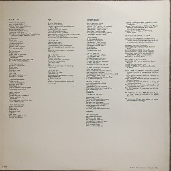 Steely Dan : Aja (LP, Album, Gat)