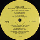 Poncho Galván : "Toda La Vida" Super Hits '86 (LP)