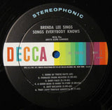 Brenda Lee : Brenda Lee Sings Songs Everybody Knows (LP, Album, RE)