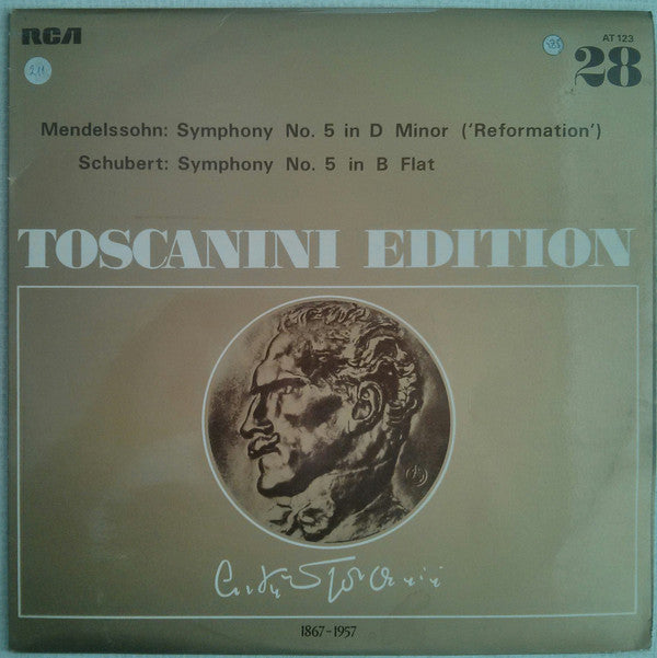 Arturo Toscanini, Felix Mendelssohn-Bartholdy, Franz Schubert, NBC Symphony Orchestra : Toscanini Edition (LP, Comp, Mono, RE)