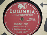 Jo Stafford - Frankie Laine : Christmas Roses / Chow, Willy (Shellac, 10", Single, Mono)