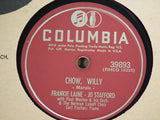 Jo Stafford - Frankie Laine : Christmas Roses / Chow, Willy (Shellac, 10", Single, Mono)