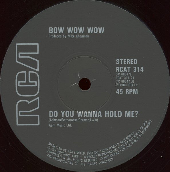 Bow Wow Wow : Do You Wanna Hold Me? (12")