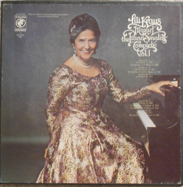 Lili Kraus, Mozart* : The Piano Sonatas Complete Vol. I (3xLP, Album + Box)