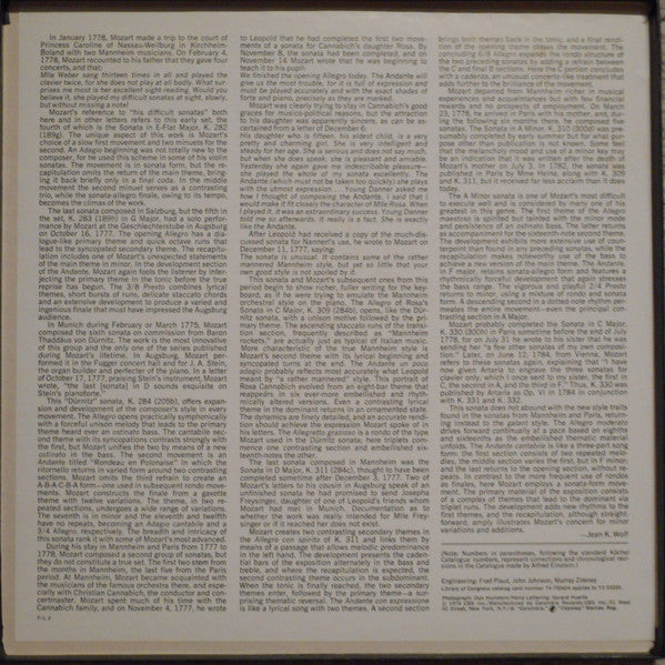 Lili Kraus, Mozart* : The Piano Sonatas Complete Vol. I (3xLP, Album + Box)