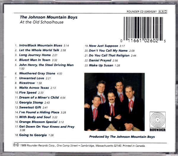 The Johnson Mountain Boys : At The Old Schoolhouse (CD, Album)