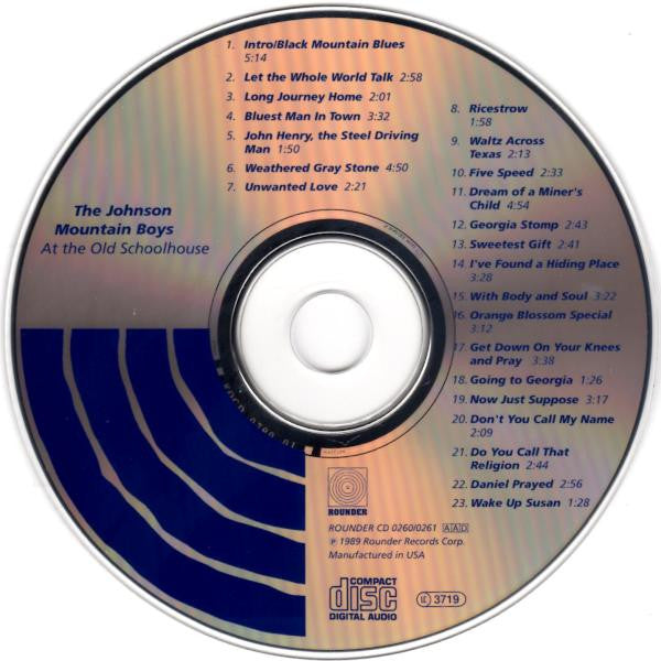 The Johnson Mountain Boys : At The Old Schoolhouse (CD, Album)