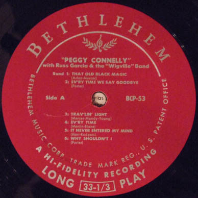 Peggy Connelly : Peggy Connelly (LP, Album, Mono)