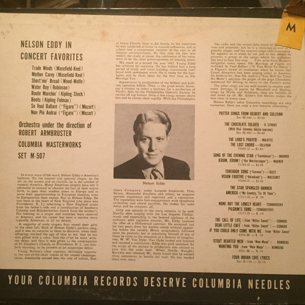 Nelson Eddy : Concert Favorites (4xShellac, 10", Album)