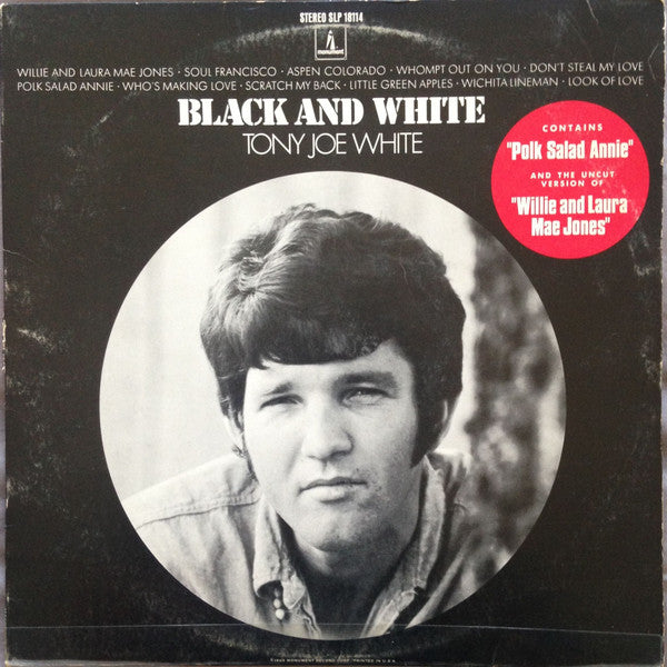 Tony Joe White : Black And White (LP, Album)