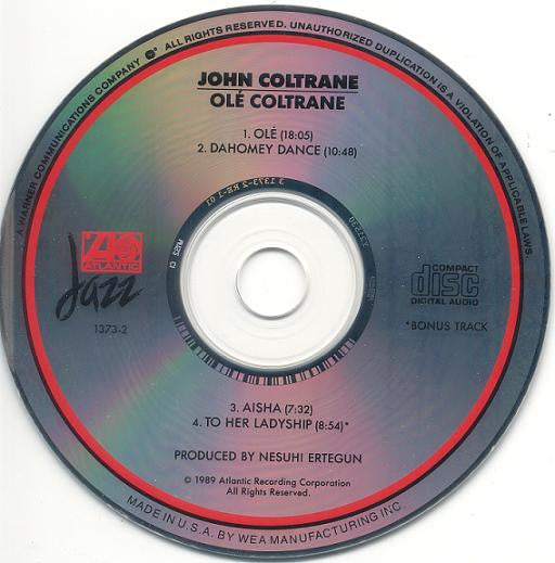 John Coltrane : Olé Coltrane (CD, Album, RE, RP)