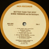 George Thorogood & The Destroyers : Better Than The Rest (LP, Album, Rai)