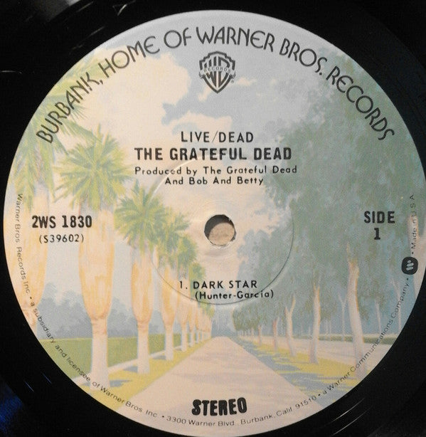 The Grateful Dead : Live/Dead (2xLP, Album, RP, Win)