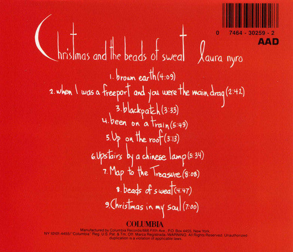 Laura Nyro : Christmas And The Beads Of Sweat (CD, Album, RE)