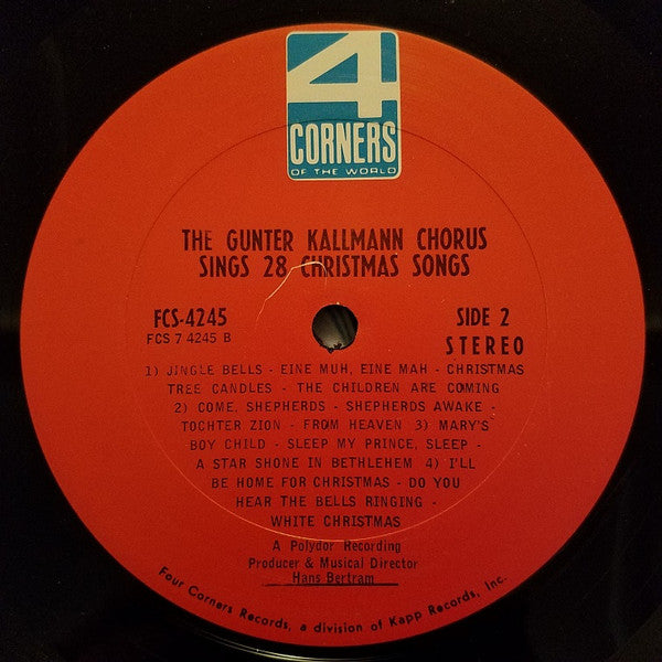 Günter Kallmann Chor : Sings In German 28 Christmas Songs (LP, Album)