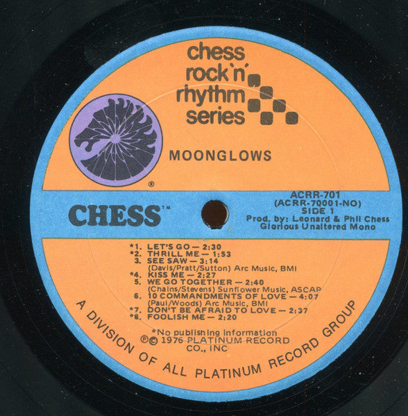 Moonglows* : Moonglows (LP, Comp)