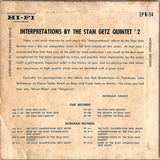 Stan Getz Quintet : Interpretations By The Stan Getz Quintet #2 (7", EP)