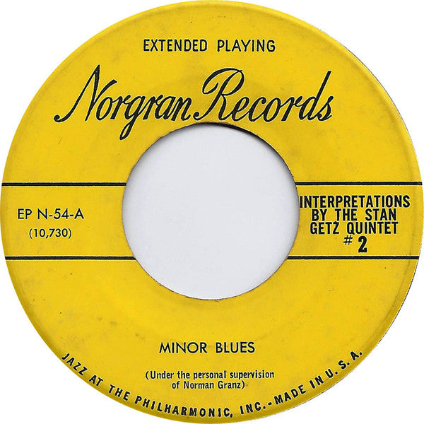 Stan Getz Quintet : Interpretations By The Stan Getz Quintet #2 (7", EP)