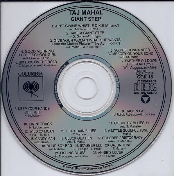 Taj Mahal : Giant Step / De Ole Folks At Home (CD, Album, RE)