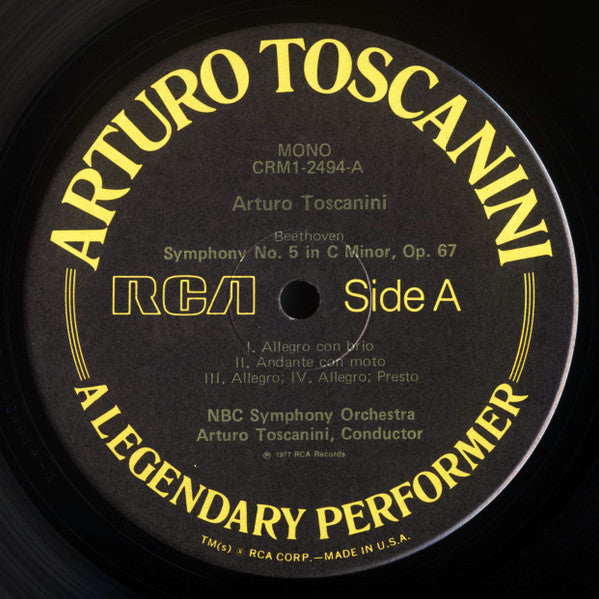Arturo Toscanini : Arturo Toscanini-A Legendary Performer (LP, Comp, Mono)