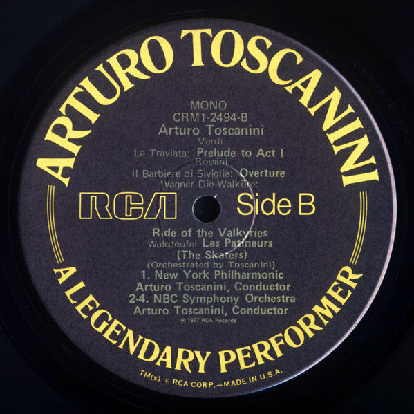 Arturo Toscanini : Arturo Toscanini-A Legendary Performer (LP, Comp, Mono)