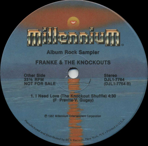 Franke & The Knockouts : Morning Sun  (12", Single, Promo)