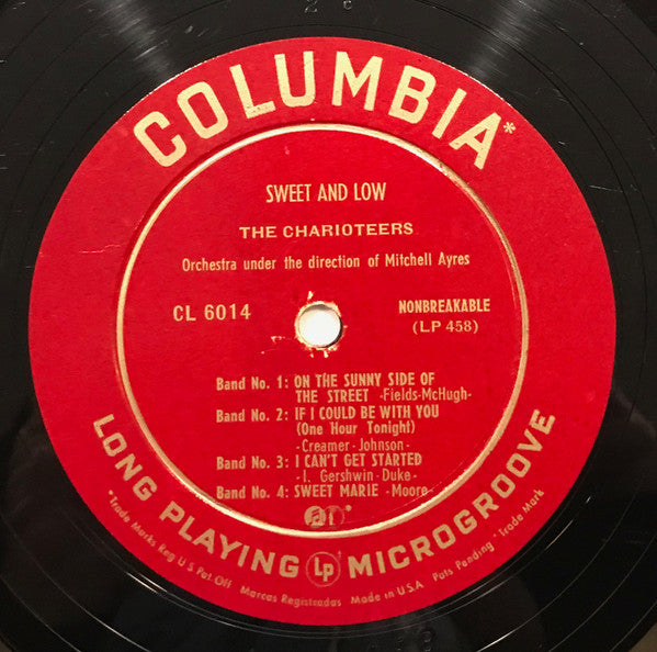The Charioteers : Sweet And Low (10")