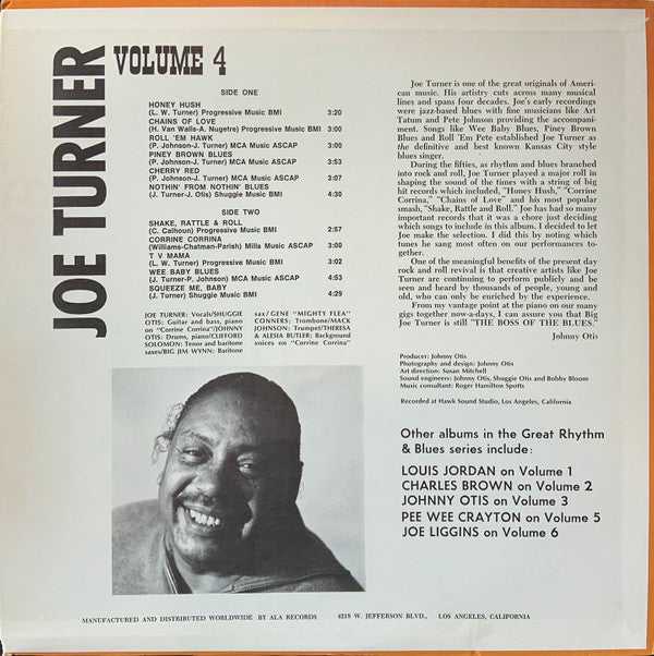 Big Joe Turner : Great Rhythm & Blues Oldies Volume 4 - Joe Turner (LP)