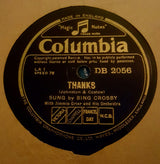 Bing Crosby : Temptation / Thanks (Shellac, 10")