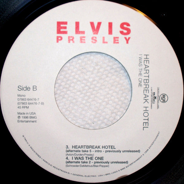 Elvis Presley : Heartbreak Hotel (7", RM)