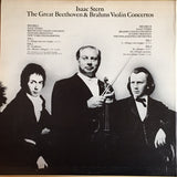 Isaac Stern : The Great Beethoven & Brahms Violin Concertos (2xLP, Comp)