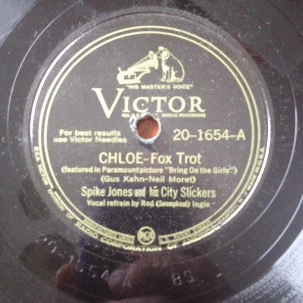 Spike Jones And His City Slickers : Chloe / A Serenade To A Jerk (Shellac, 10", Cam)