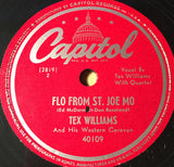 Tex Williams And His Western Caravan : Suspicion / Flo From St. Joe Mo	 (Shellac, 10", RP, Scr)