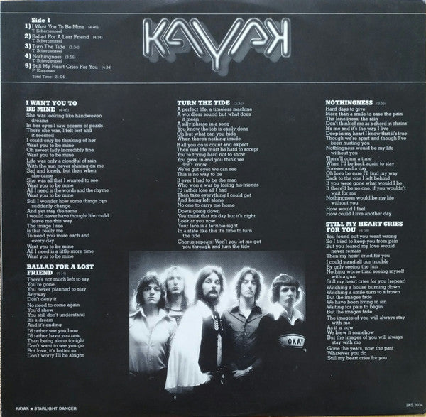 Kayak : Starlight Dancer (LP, Comp, San)