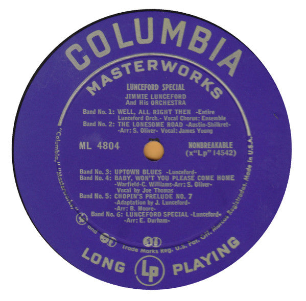 Jimmie Lunceford And His Orchestra : Lunceford Special (LP, Comp, Mono)