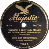 George Olsen And His Orchestra : Through A Thousand Dreams / Zip-A-Dee Doo-Dah / (Shellac, 10")