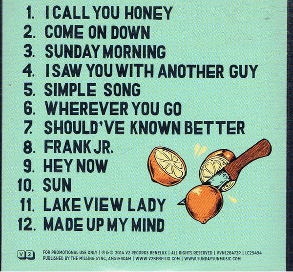 Sunday Sun : We Let Go (CD, Album, Promo, Car)