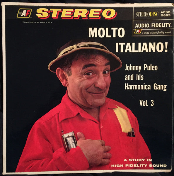 Johnny Puleo And His Harmonica Gang : Molto Italiano! Johnny Puleo And His Harmonica Gang - Vol. 3 (LP, Album)