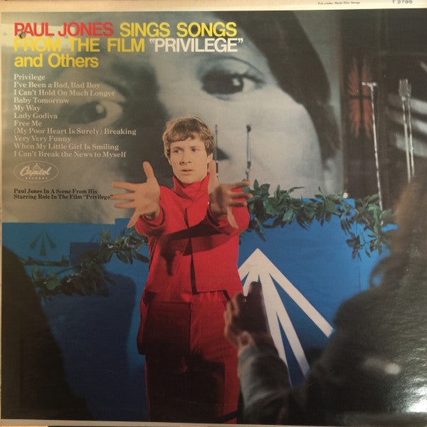 Paul Jones : Sings Songs From The Film Privilege (LP, Album, Mono)