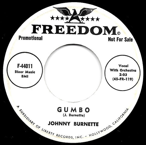 Johnny Burnette : Me And The Bear (7", Single, Promo)